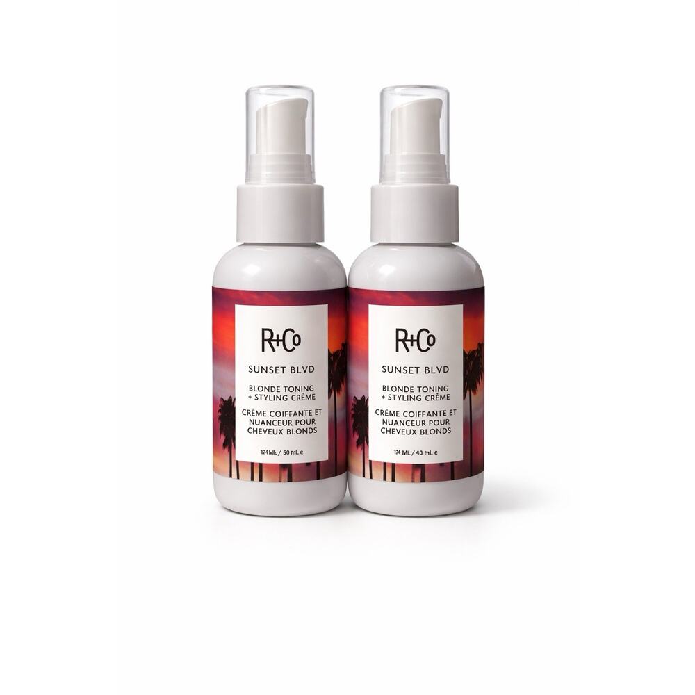 R+Co Sunset Blvd Blonde Toning Styling Creme 4.2 fl oz Set of 2